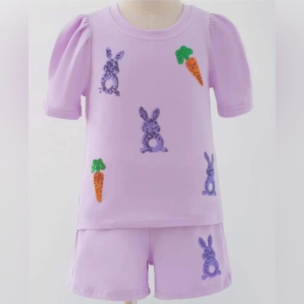 Kids Sequin Bunny Set, New with tags